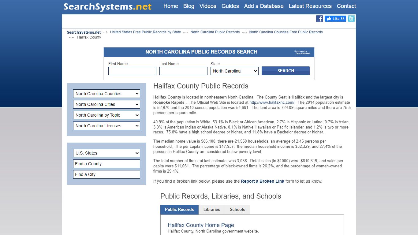 Halifax County Criminal and Public Records